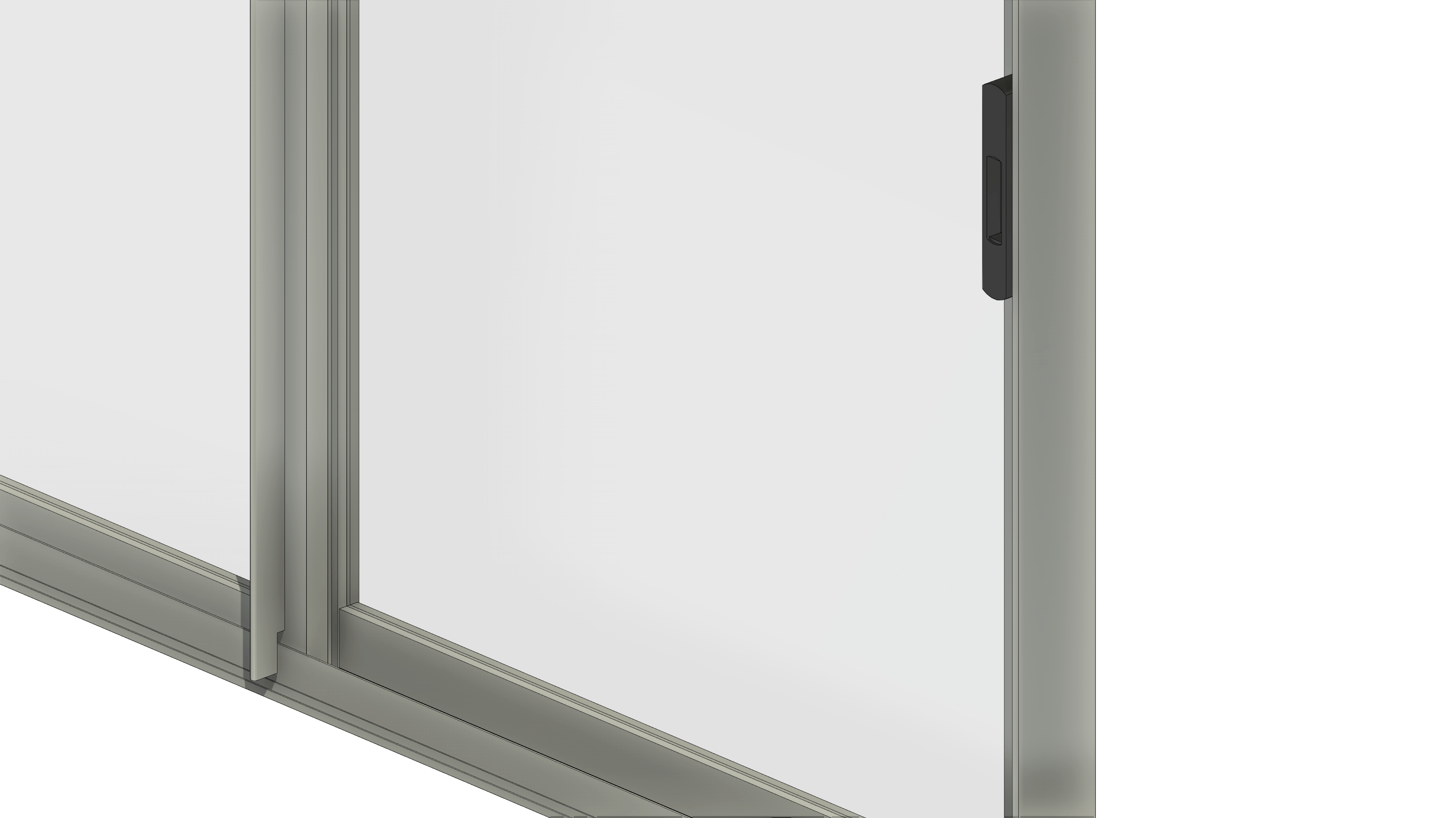 Janela de Correr - 2 Folhas Móveis em Vidro - Linha Class - (Chumbamento)