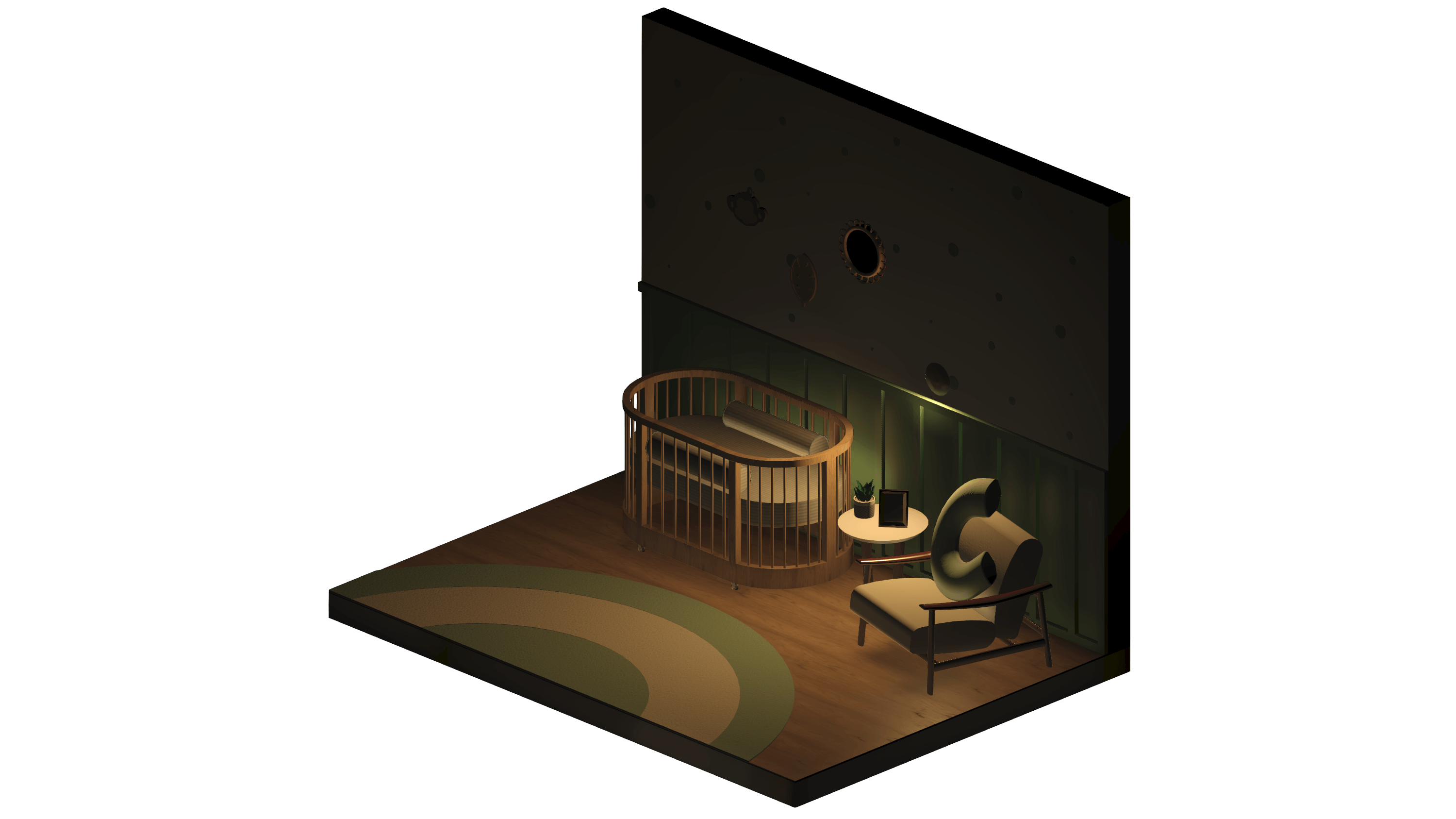 Quarto de bebê - Verde Serenidade