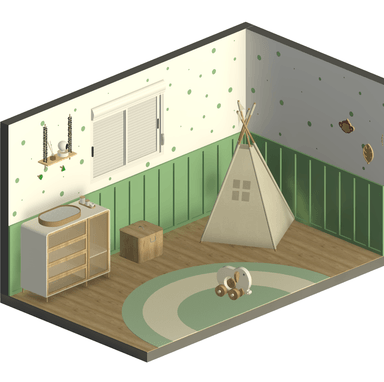 Quarto de bebê - Verde Serenidade