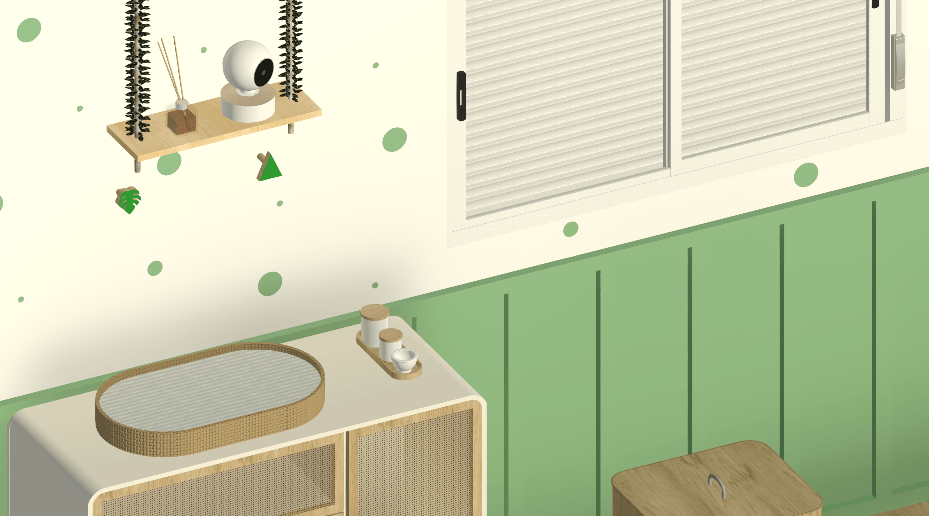 Quarto de bebê - Verde Serenidade