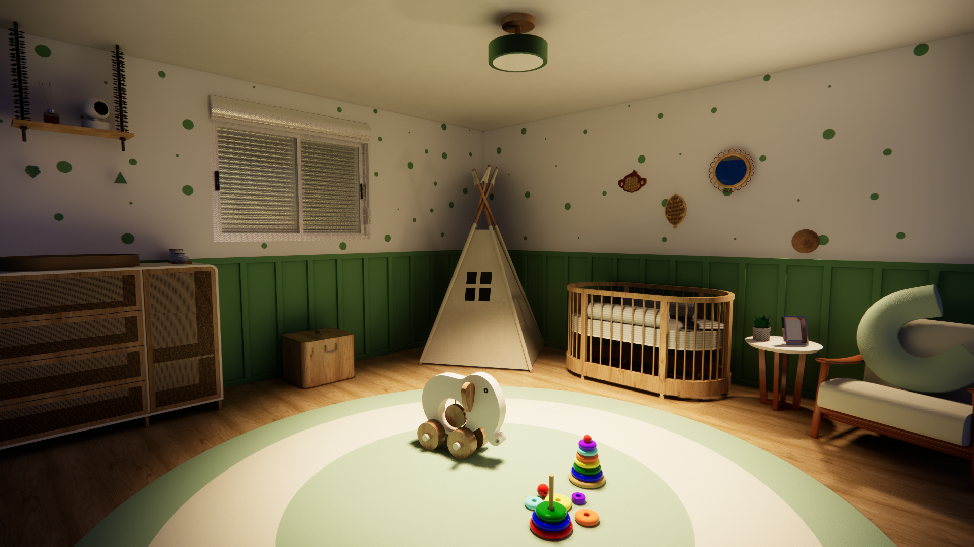 Quarto de bebê - Verde Serenidade