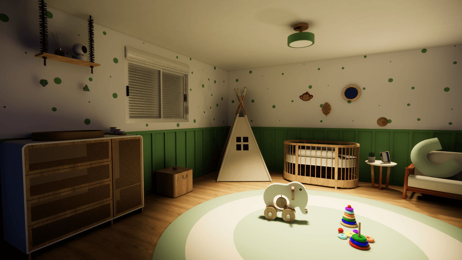 Quarto de bebê - Verde Serenidade